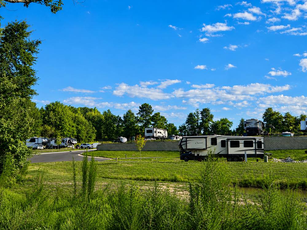 Grassy area near sites