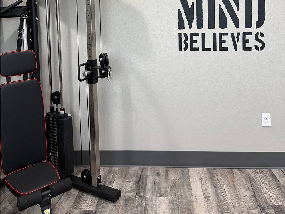 Weight machine in the gym