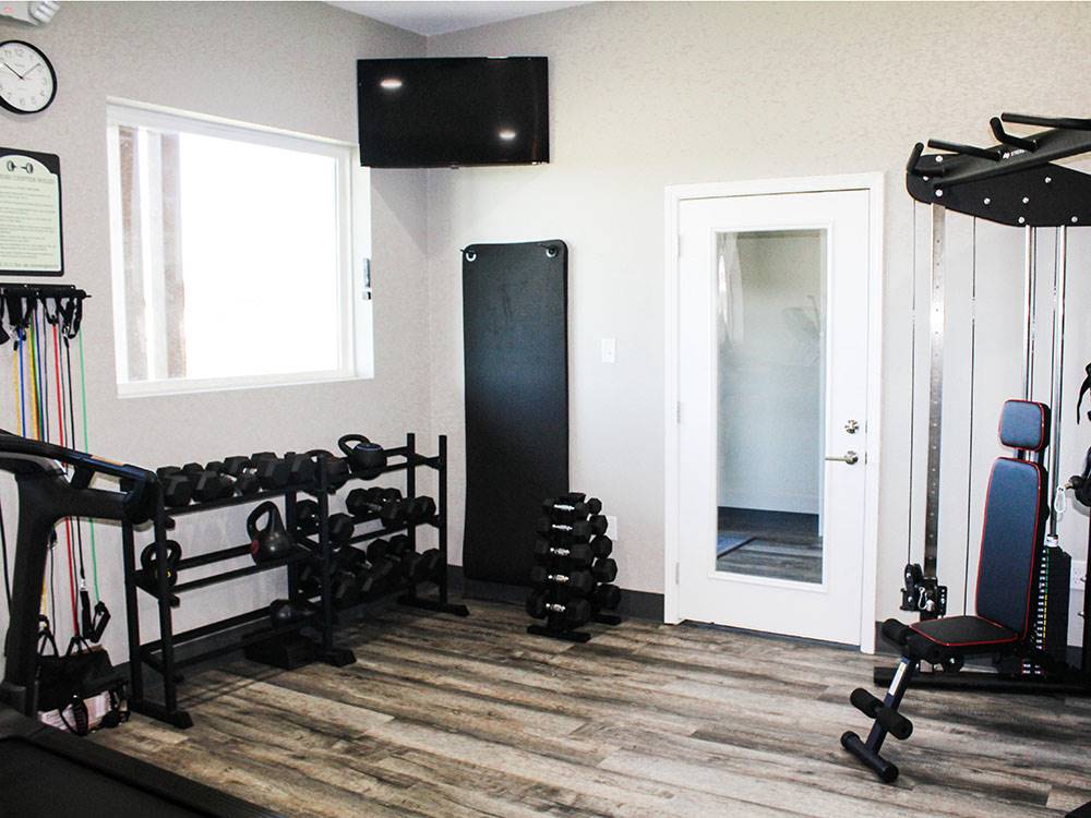 Equipment in the gym