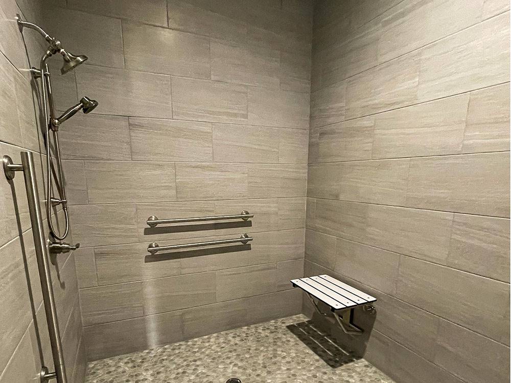Interior of shower