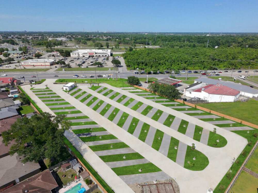 Aerial view of the park