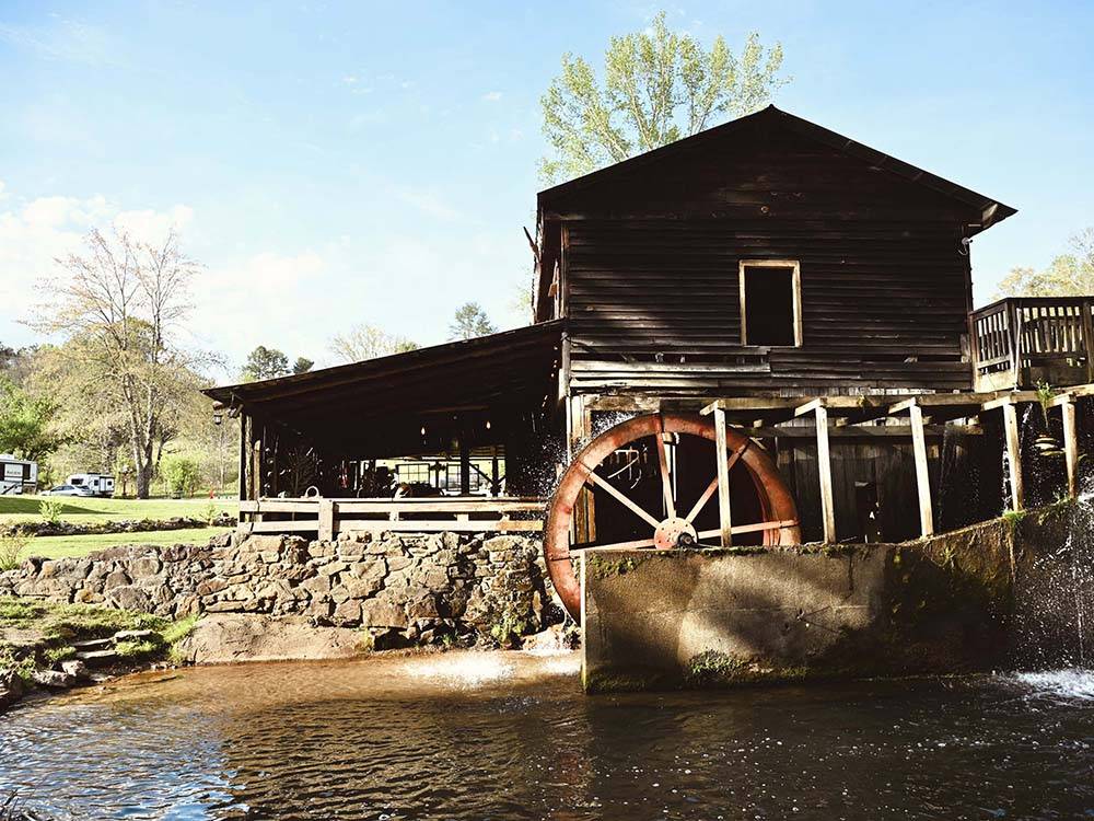 The old mill at the campground