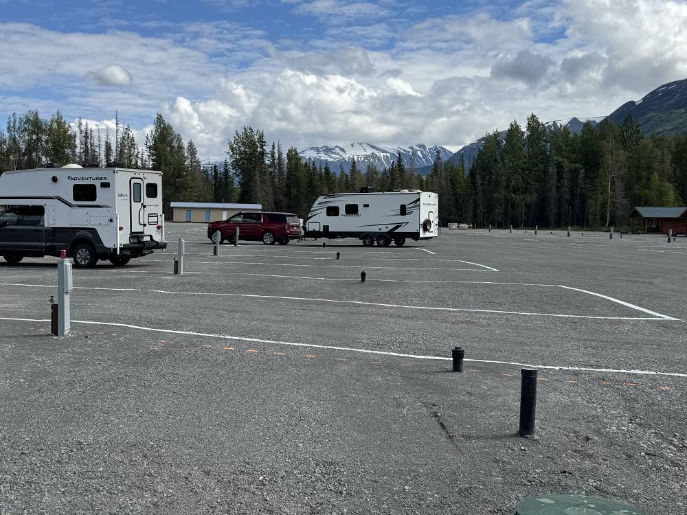 RVs parked in spaces
