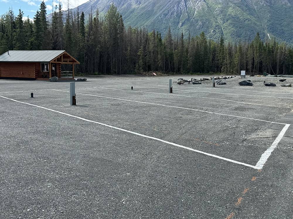 Parking spaces with hookups