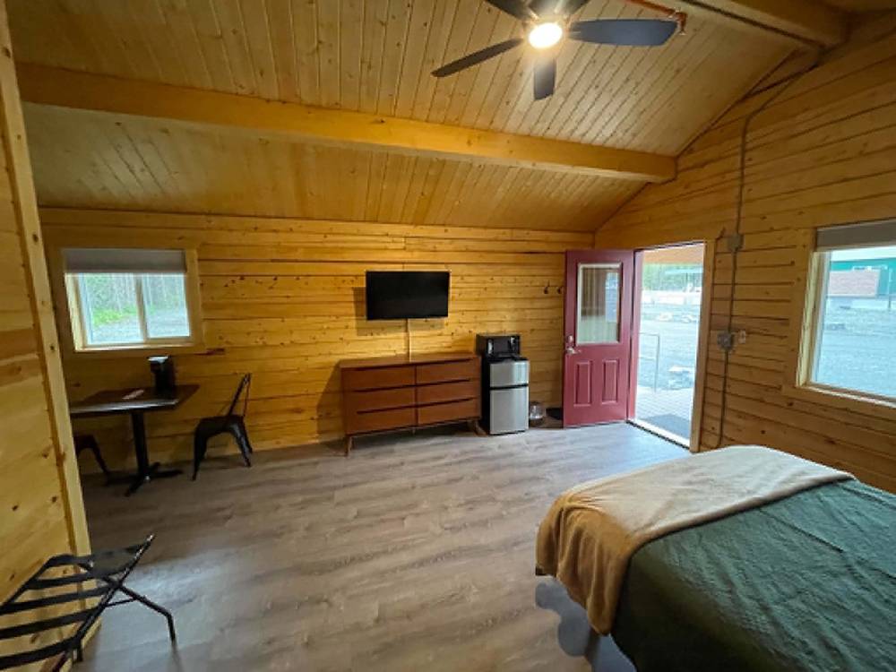 Interior of a rental cabin