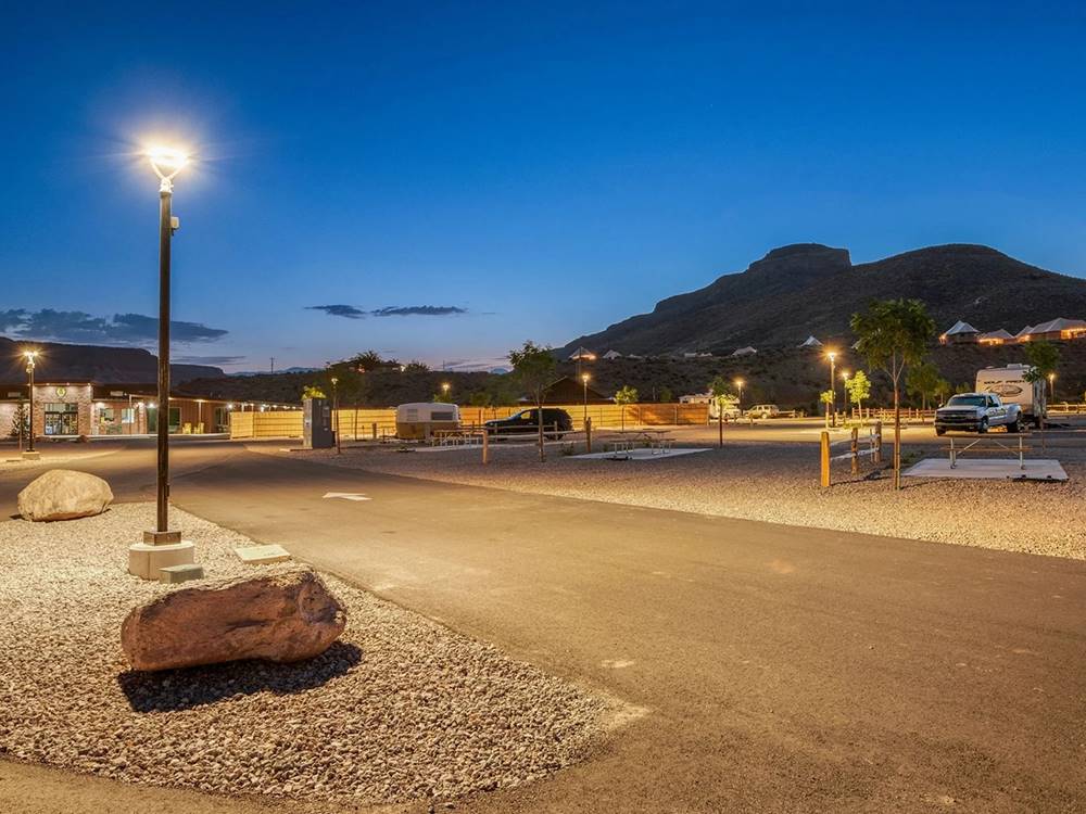 The RV park at night