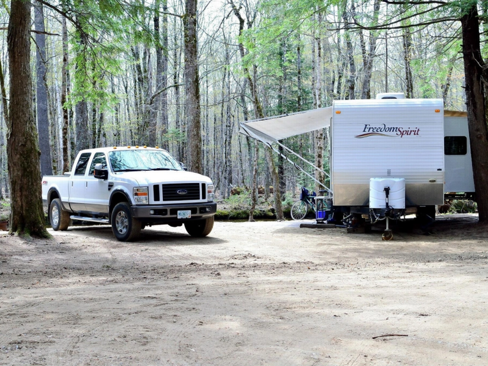 Truck with a trailer