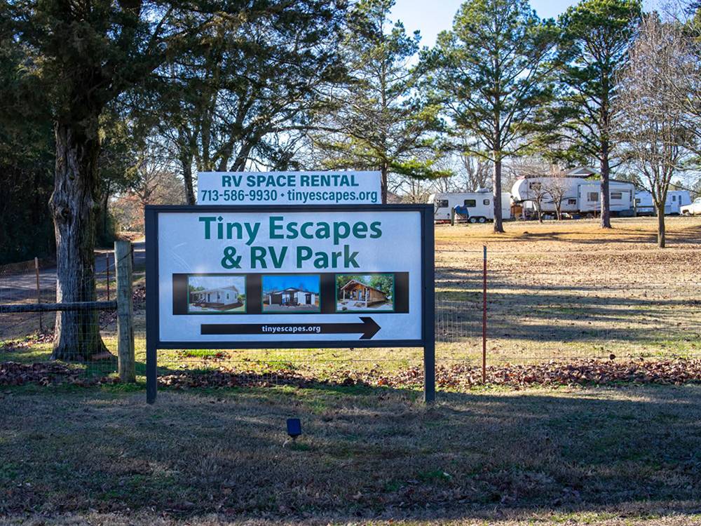 The entrance sign