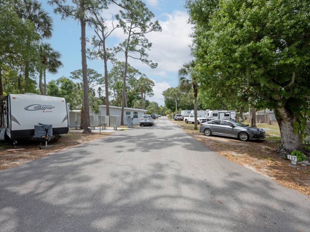 Shaded RV sites
