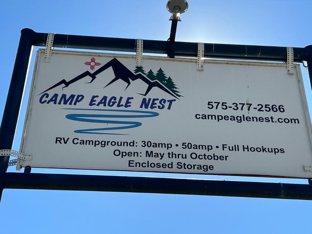 The park sign