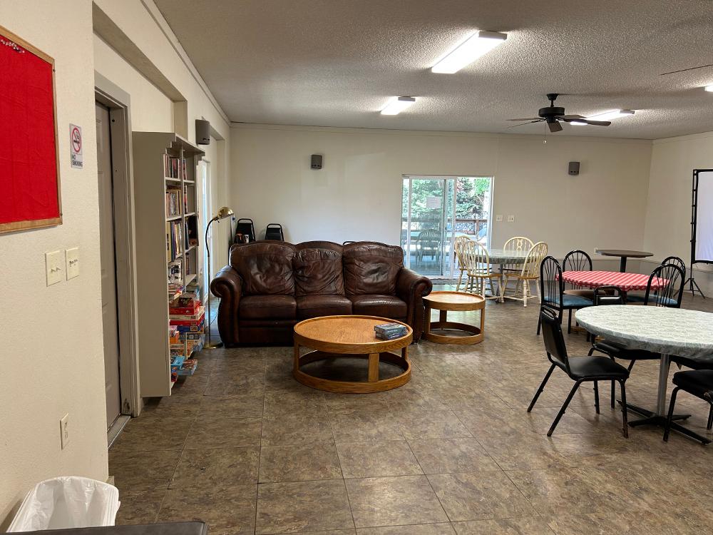 Indoor seating area