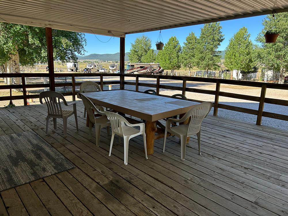 Outdoor seating area