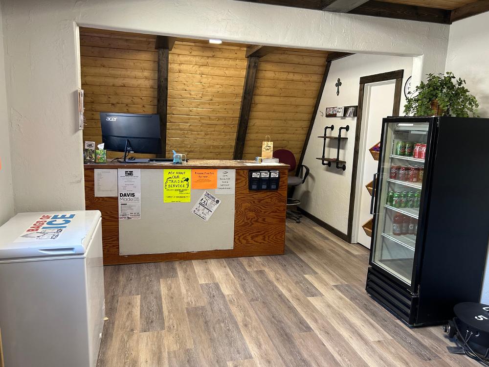 The check-in desk