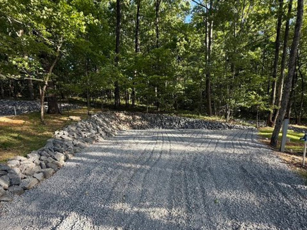 Gravel road at the park