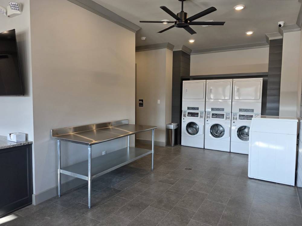 Interior of the laundry facility