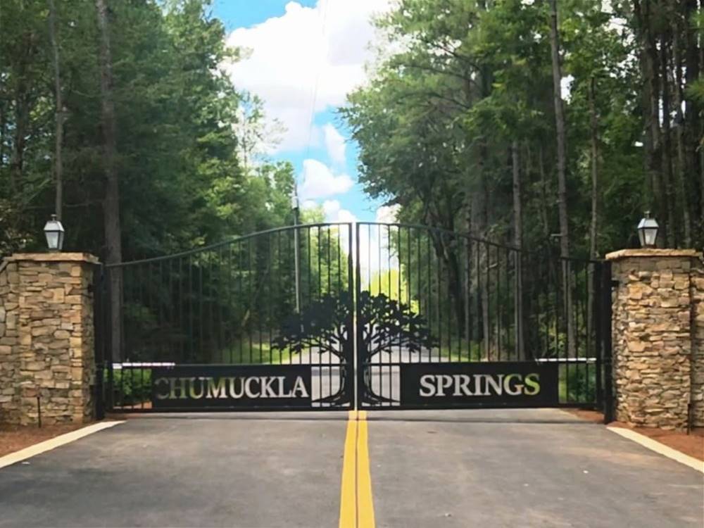 The front entrance gate