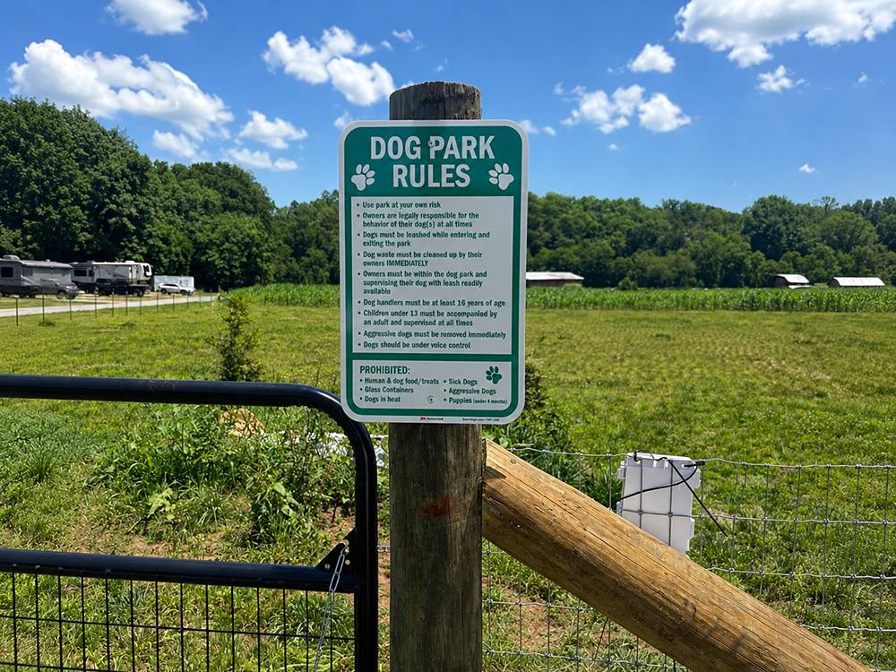 Rules for the dog park