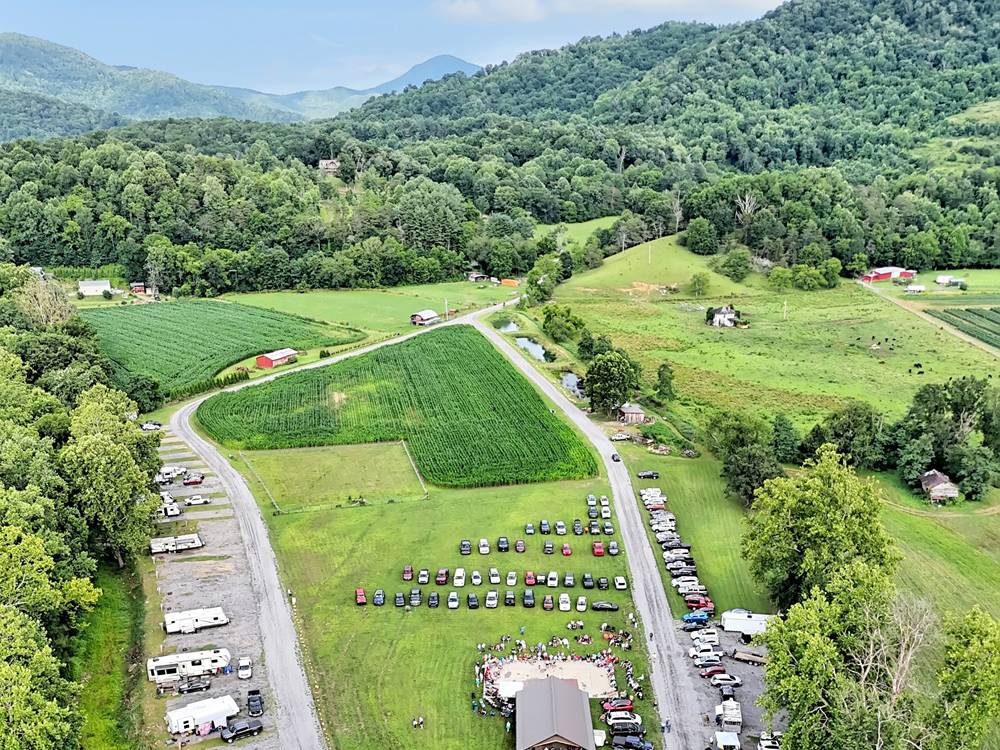 Aerial view of sites