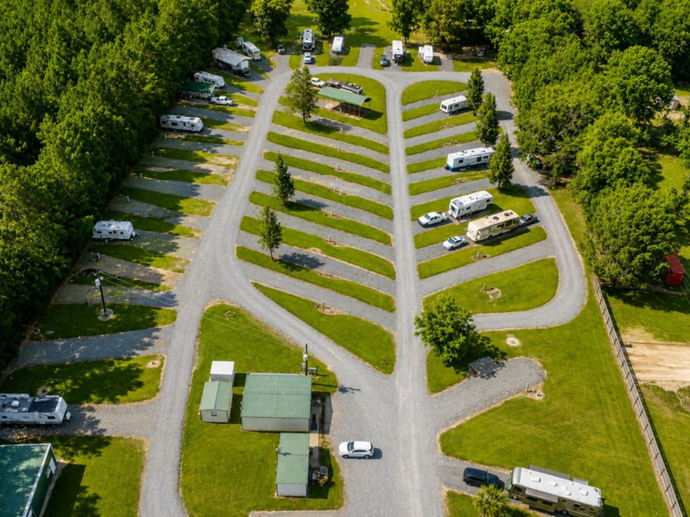Aerial view of the park