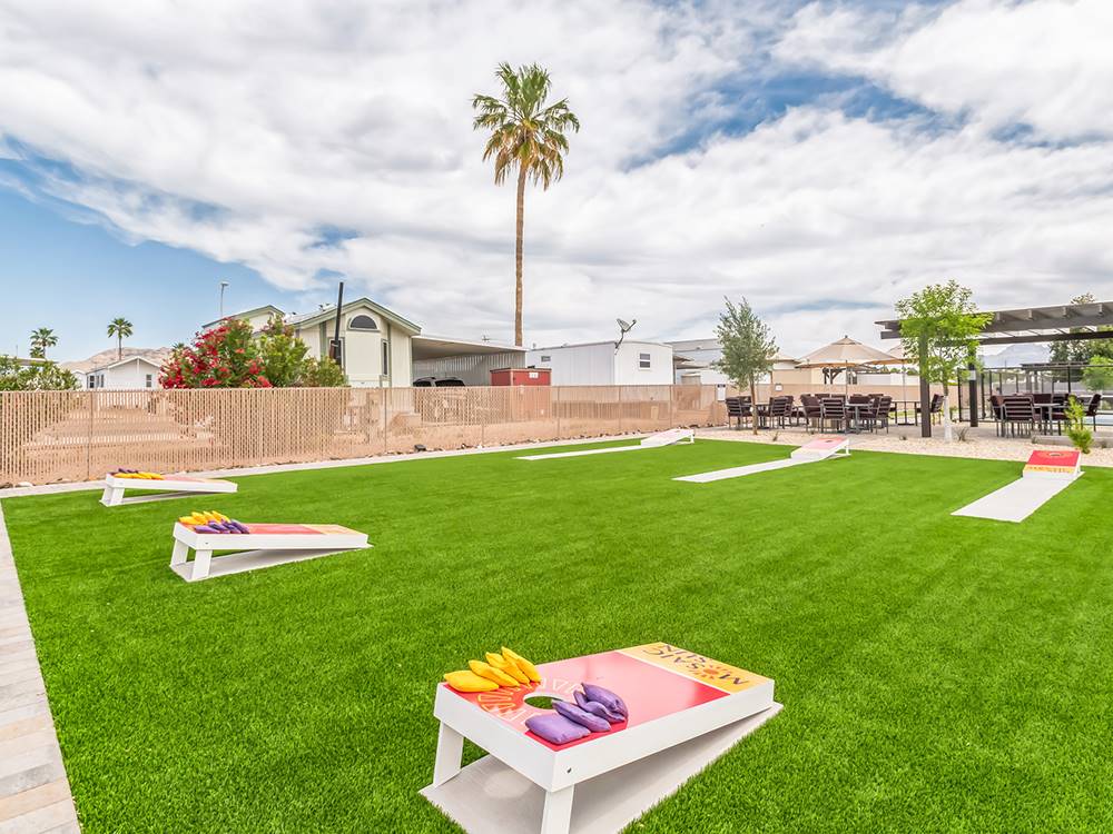 Cornhole area