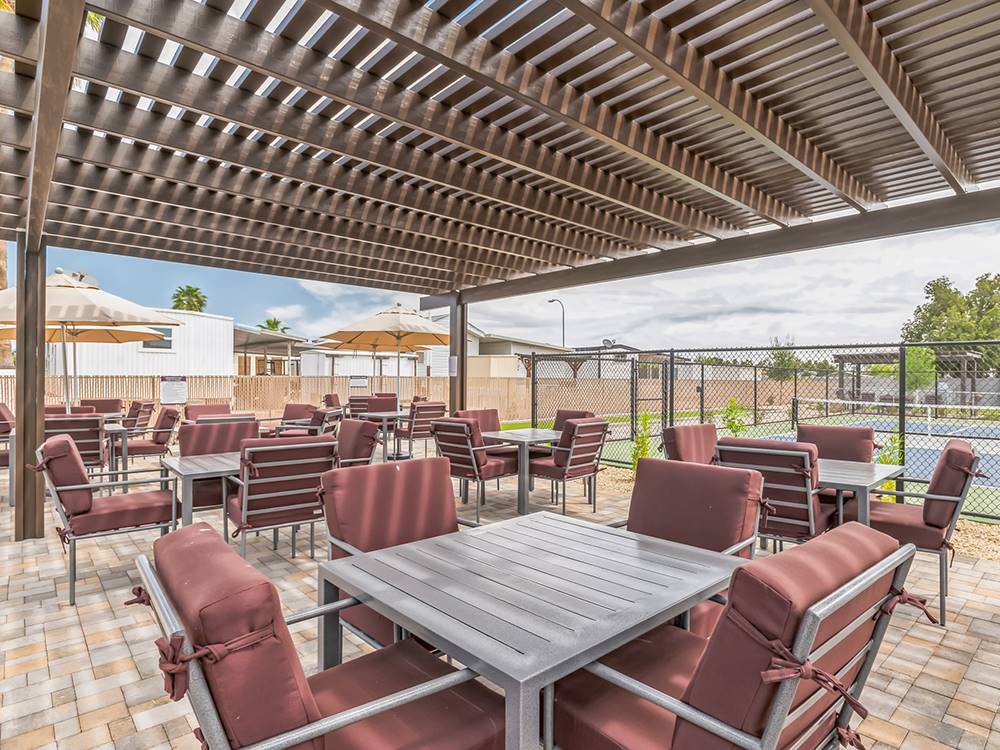 Outdoor seating area