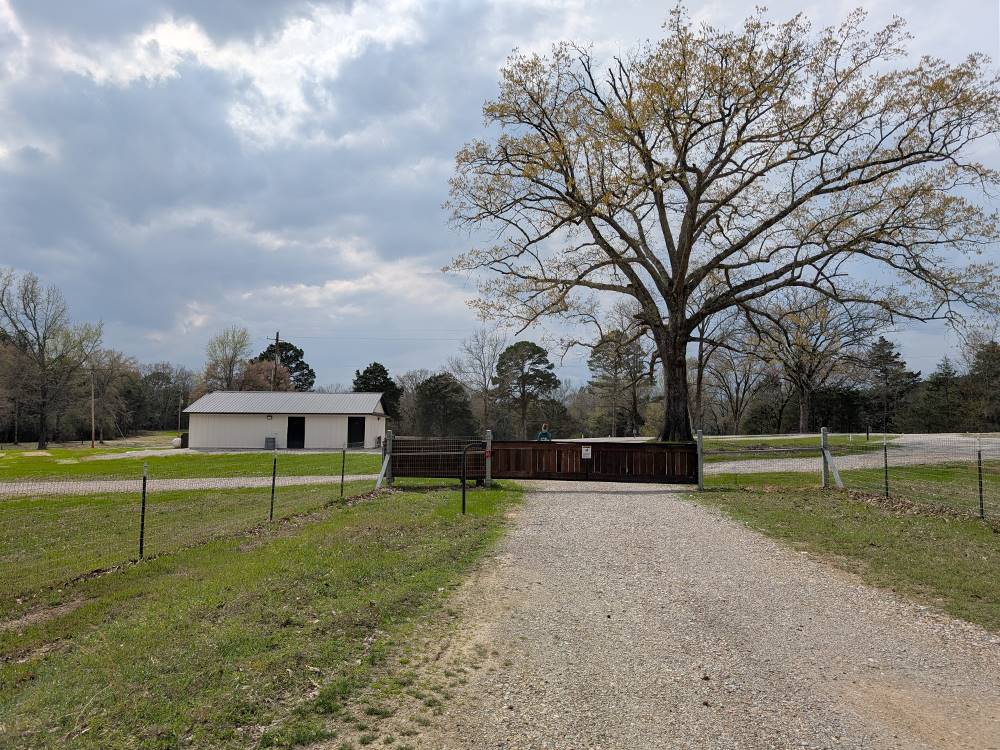 A road leading to a gate