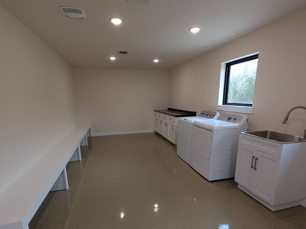 The laundry room