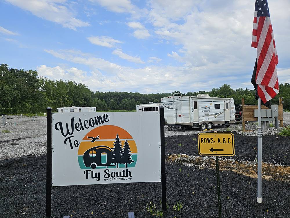 The welcome sign