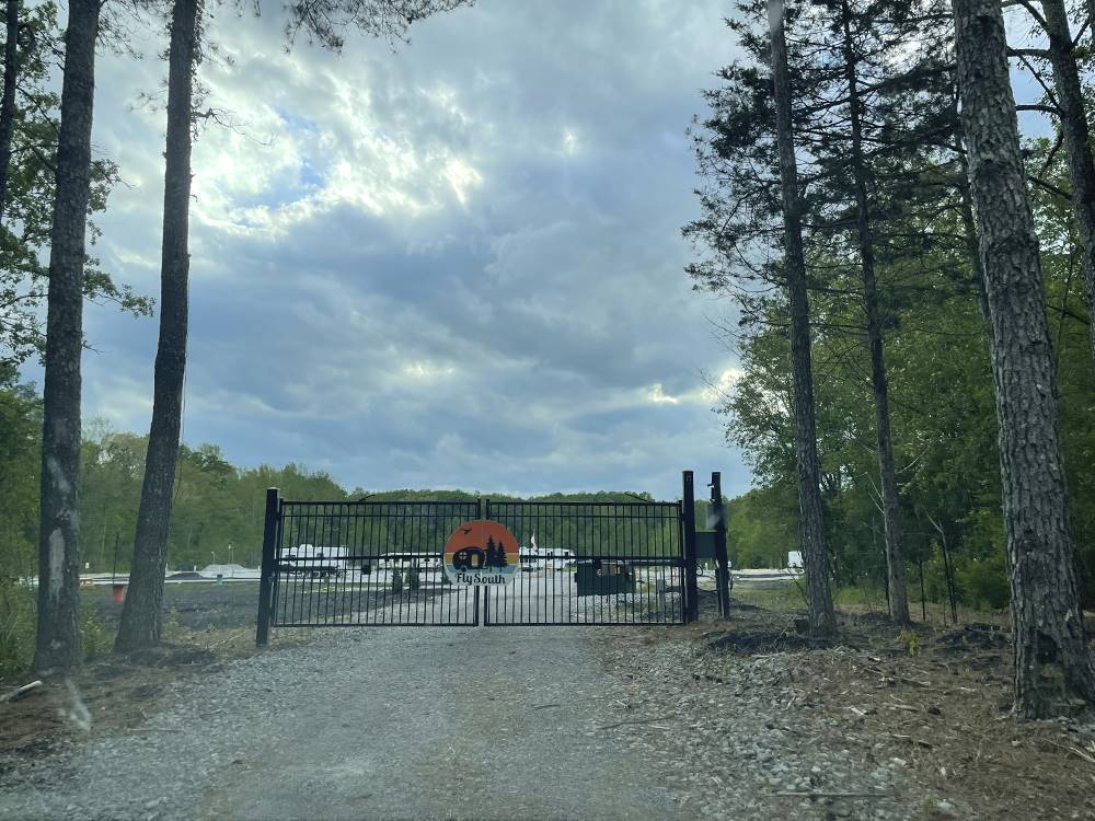 The gated entrance