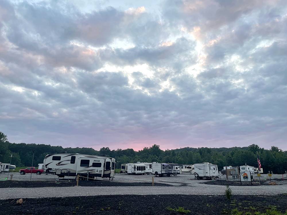 The sunsets over sites