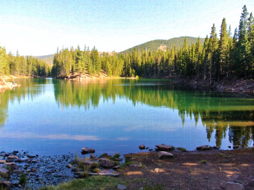 View of the water at La Veta Pines RV Park