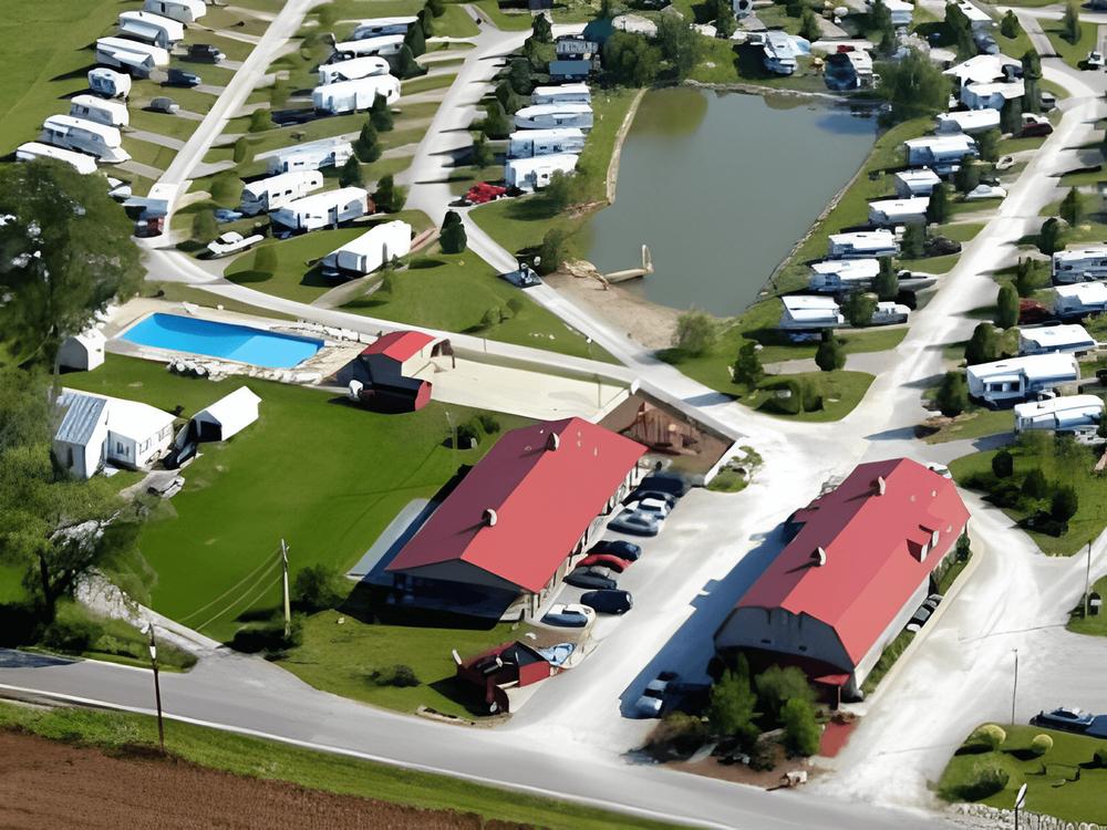 Aerial view of property at BEYONDER GETAWAY AT RISING SUN