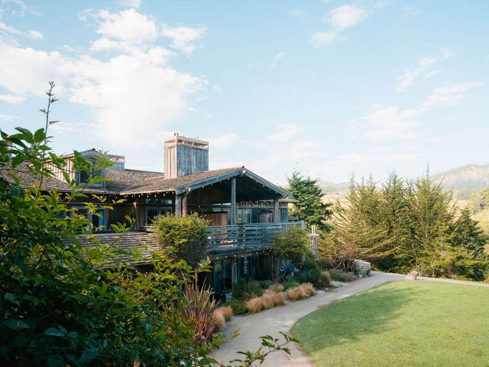 A view of a lodge