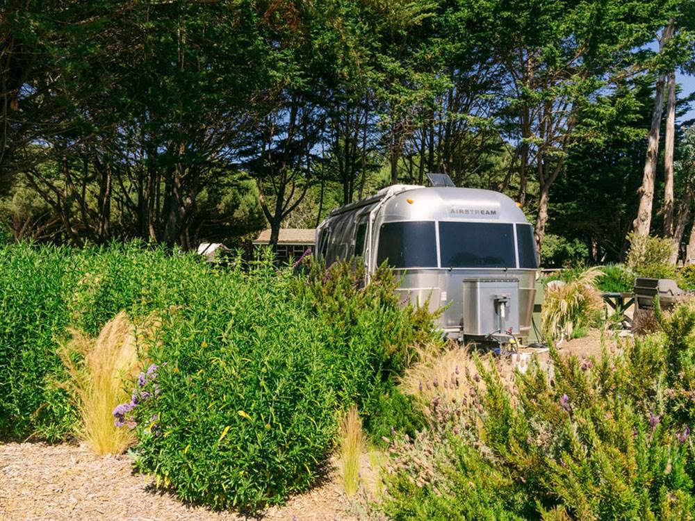 A vintage Airstream trailer