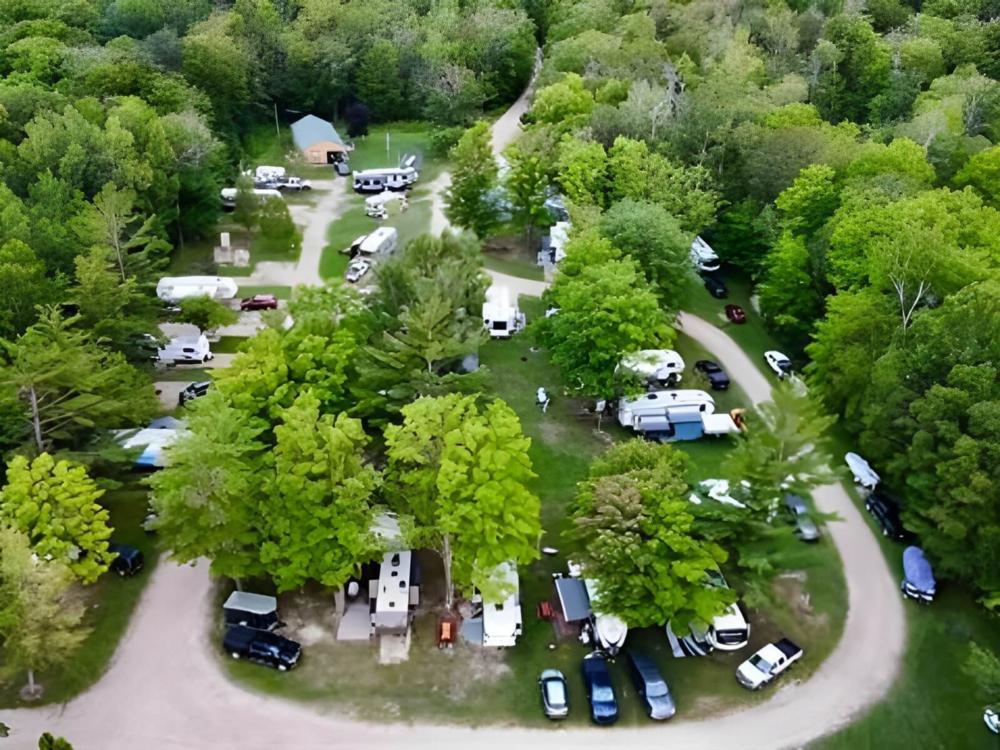 Overhead view at site Indian Lake RV Resort