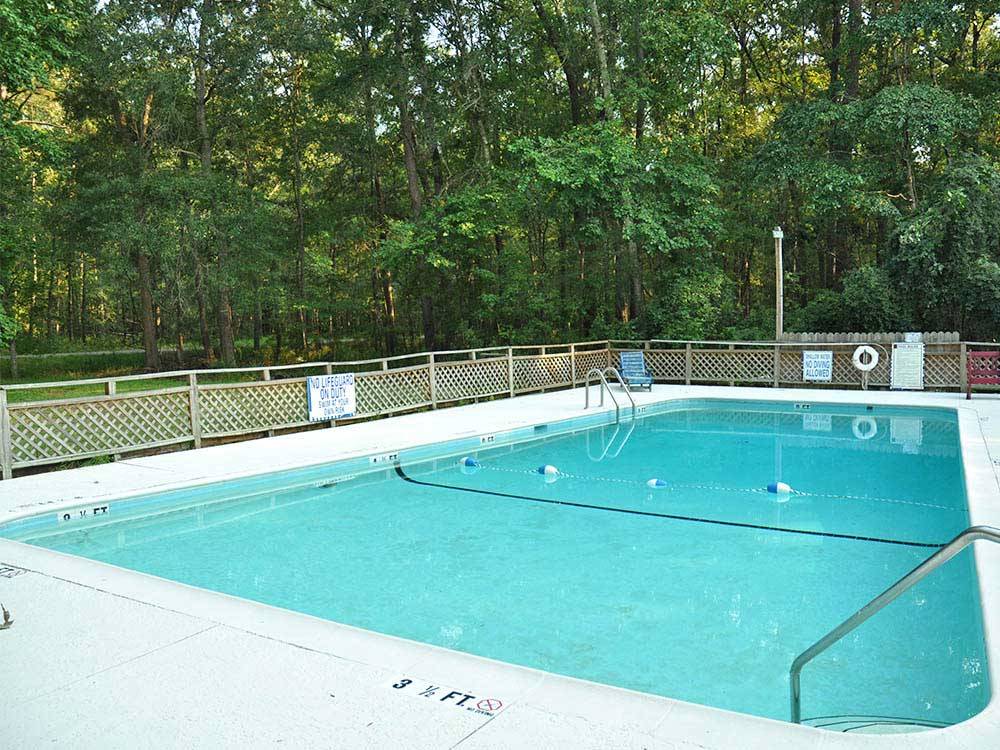 Swimming pool at campground at THOUSAND TRAILS THE OAKS AT POINT SOUTH