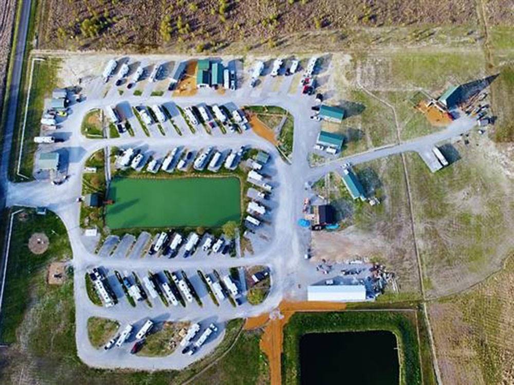 Aerial view of sites and grounds
