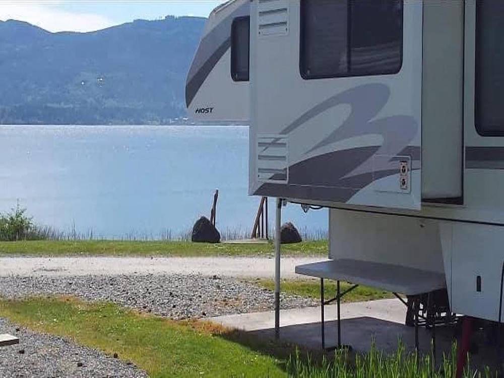 RV site with a bay view