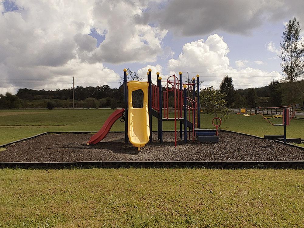 A play structure on the playground at ASHLAND/HUNTINGTON WEST KOA HOLIDAY