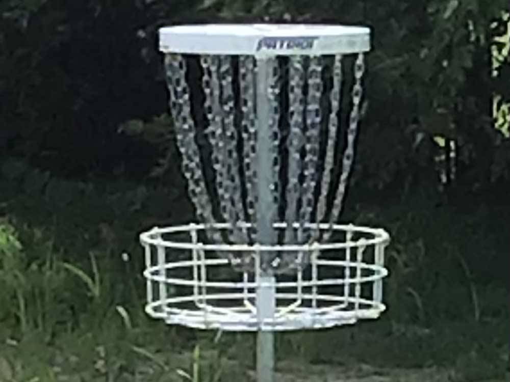 Frisbee golf course for guests at ROBERT NEWLON RV PARK