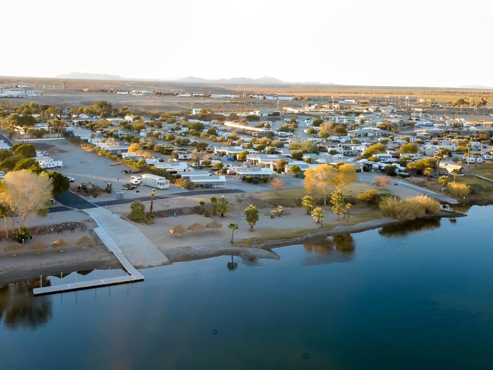 Aerial view of the park
