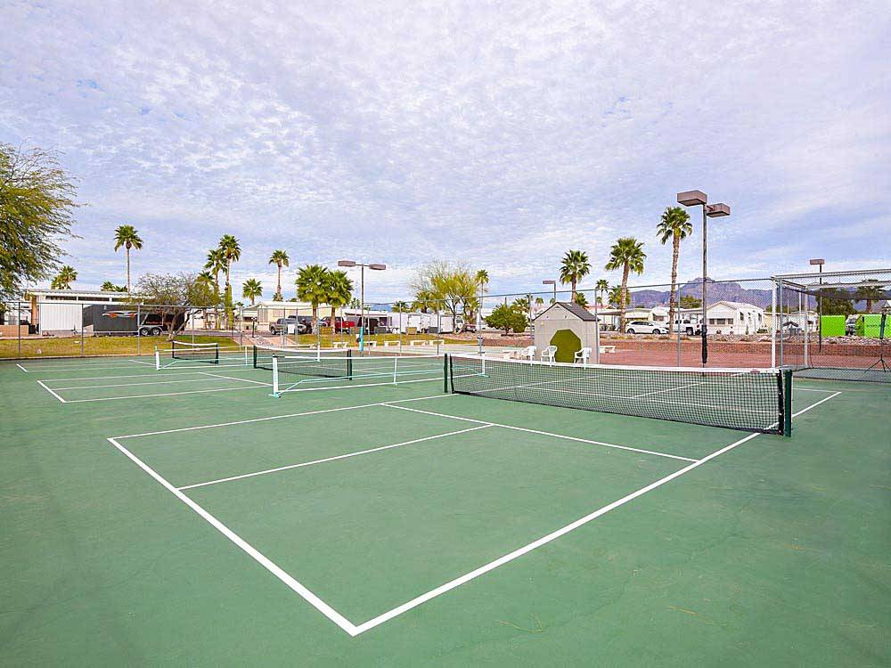 Tennis courts at ENCORE GOLDEN SUN