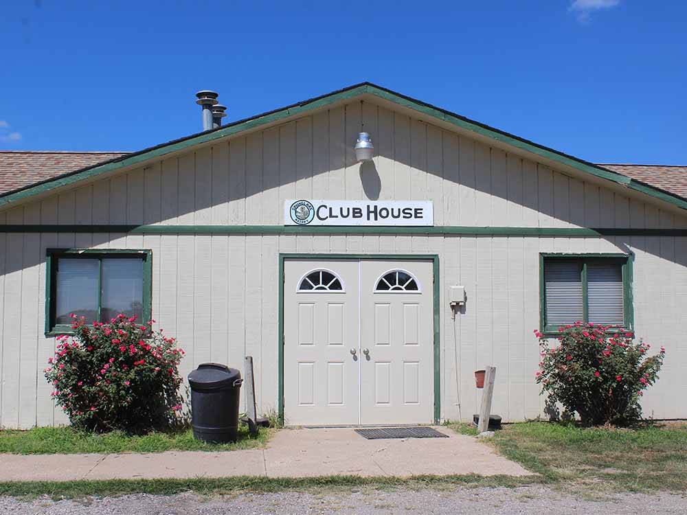 The front of the club house at SPRING LAKE RV RESORT