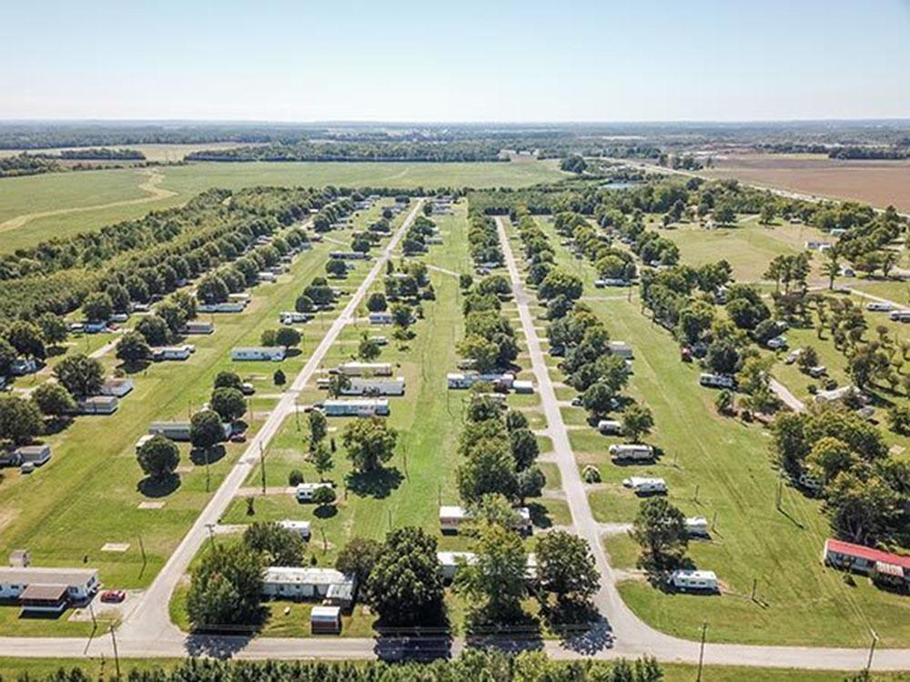 Aerial view of the campground at SWAN CREEK COMMUNITY (MHP)