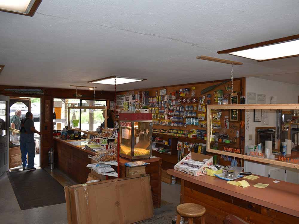 Inside of the general store at RAINBOW RV RESORT