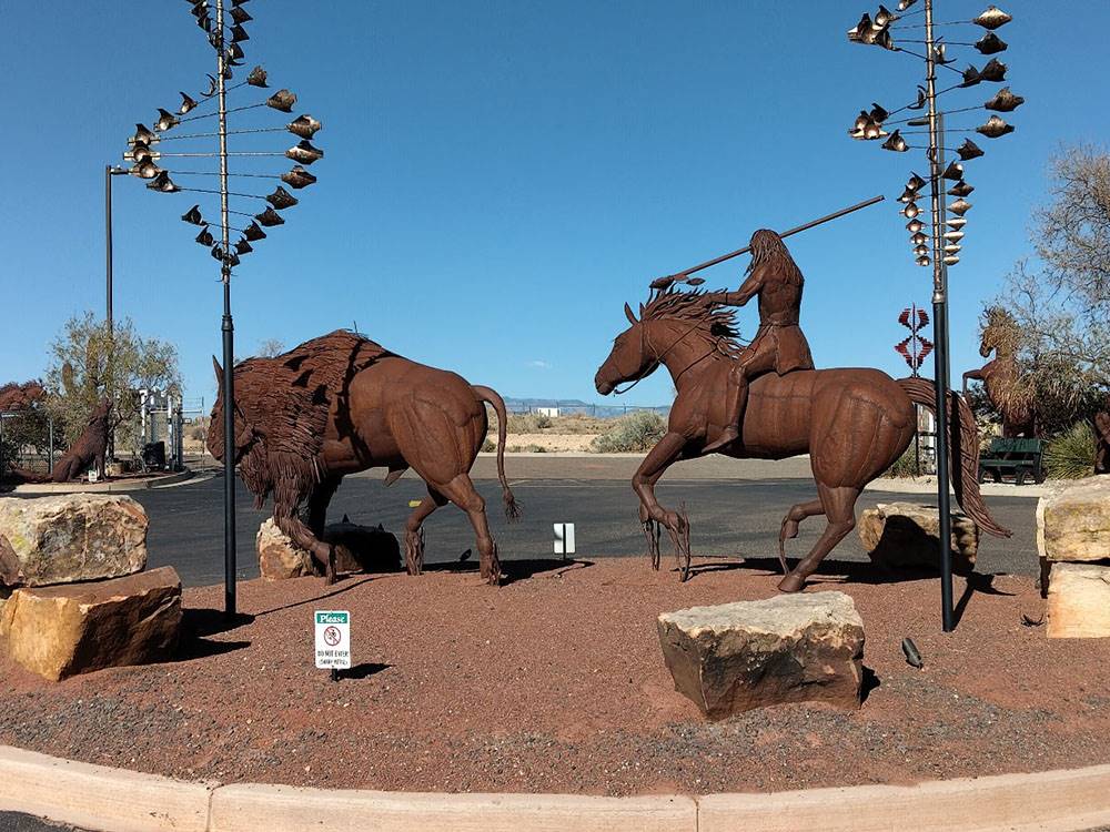 A Native American sculpture