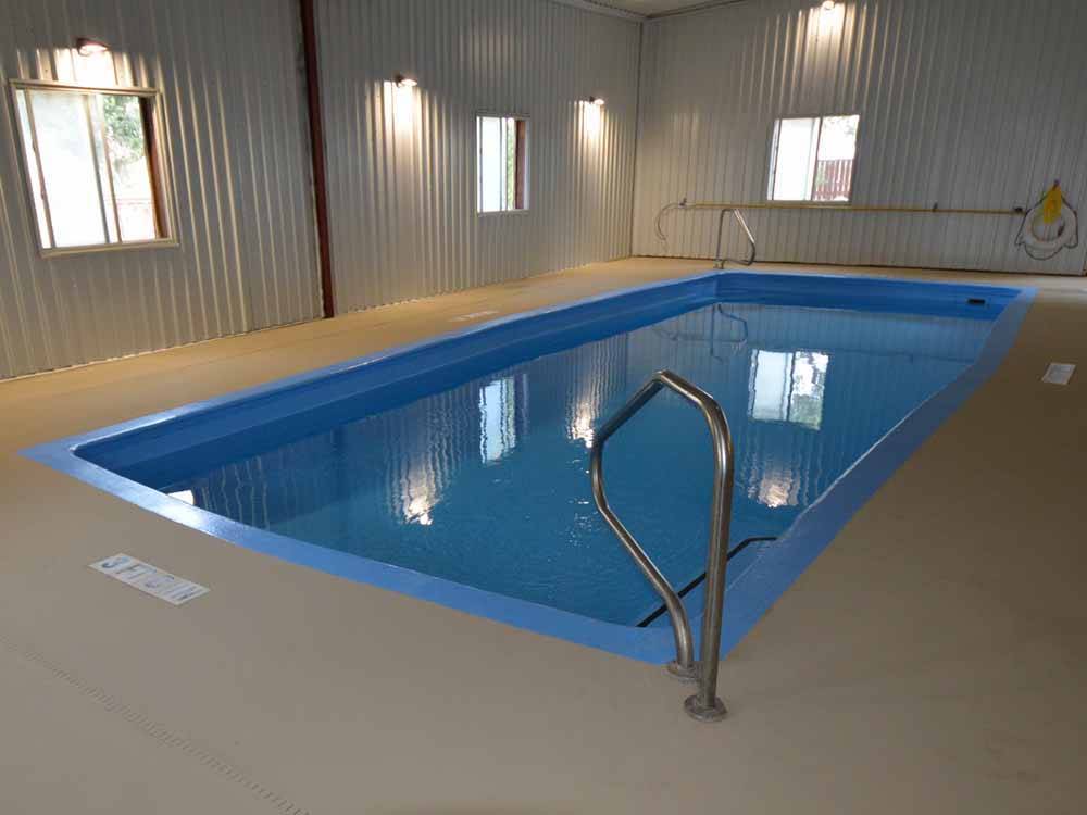 The indoor swimming pool/spa at FORT AMARILLO RV RESORT