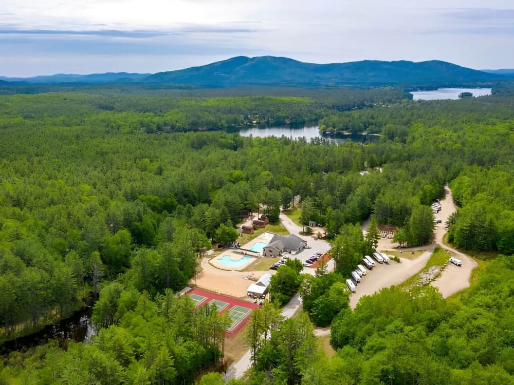 Aerial view of the resort