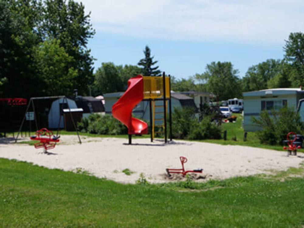 The kids playground area at SMITH'S TRAILER PARK & CAMP