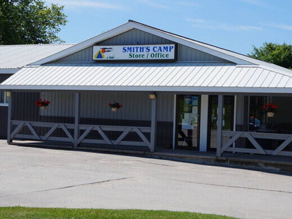 The front of the store/office building at SMITH'S TRAILER PARK & CAMP
